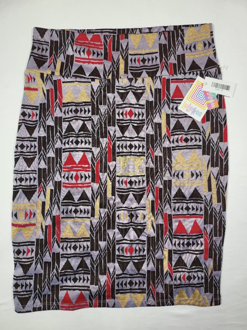 NWT LuLaRoe Cassie Pencil Skirt XL Geometric Southwestern Tribal Print Stretch